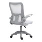 Καρέκλα γραφείου εργασίας LISE mesh γκρι 57x53x90/100