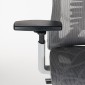 Καρέκλα γραφείου διευθυντή WING mesh ανοιχτό γκρι 65x61x117/125