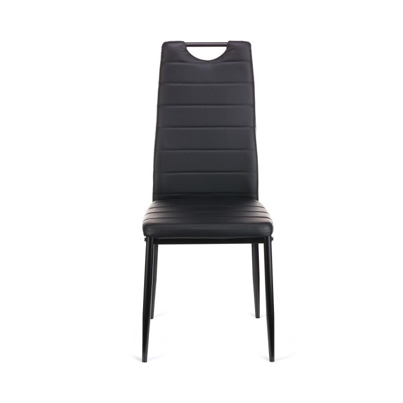 Καρέκλα Tonia PU μαύρο-πόδι μαύρο 52x43x96