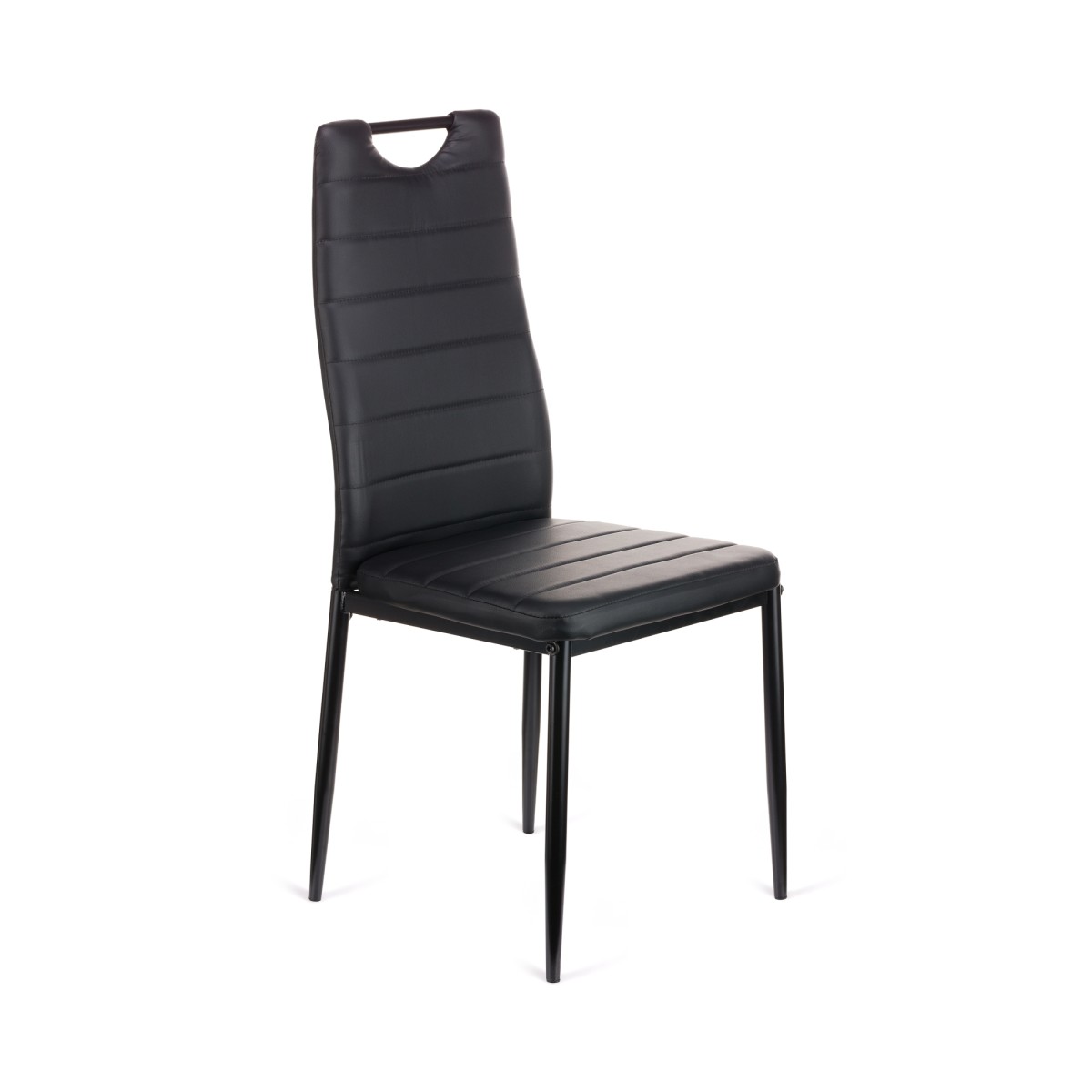 Καρέκλα Tonia PU μαύρο-πόδι μαύρο 52x43x96
