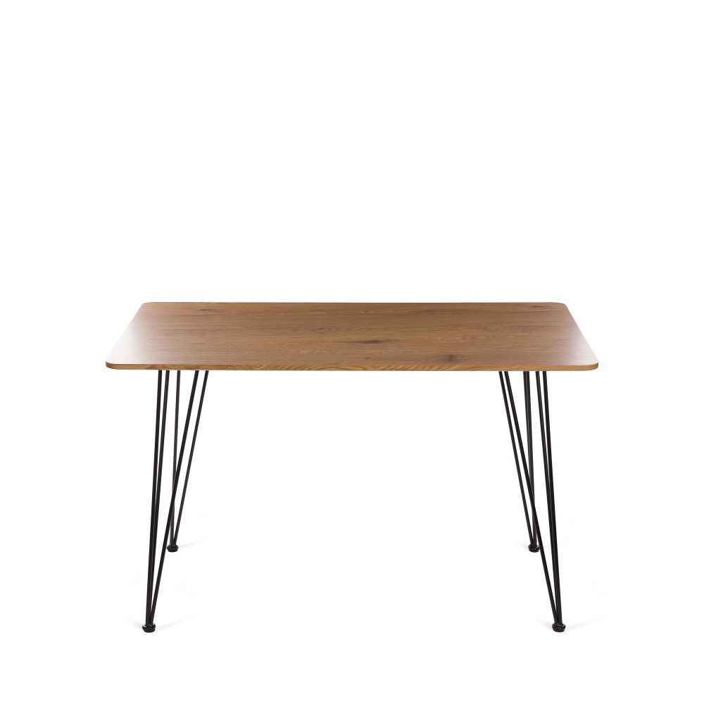 Τραπέζι Lino σε χρώμα sonoma-μαύρο μέταλλο 120x70x75