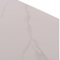 Τραπέζι Rav λευκό μαρμάρου sintered stone-μαύρο μέταλλο 160x90x75