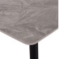 Τραπέζι Rav γκρι μαρμάρου sintered stone-μαύρο μέταλλο 160x90x75