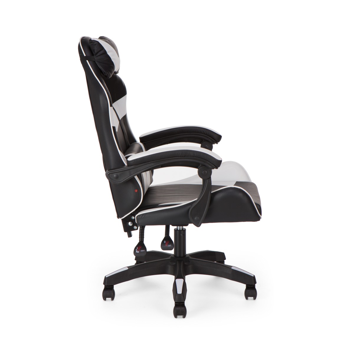 Καρέκλα γραφείου gaming William PU μαύρο-λευκό 60x59x108/118