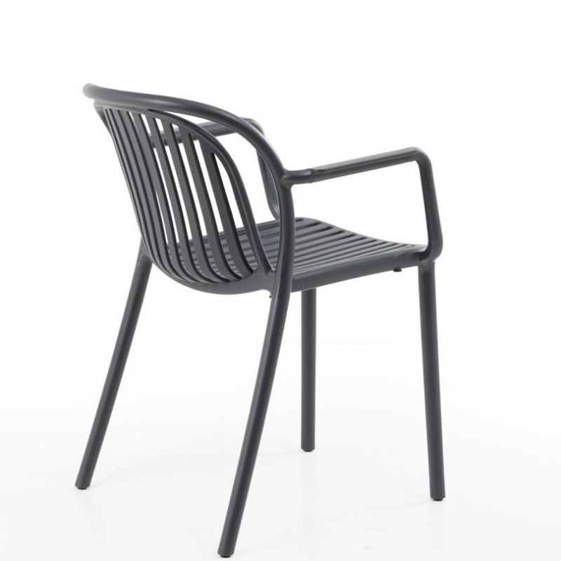 Πολυθρόνα Choho pp σε μαύρη απόχρωση 57x50x77