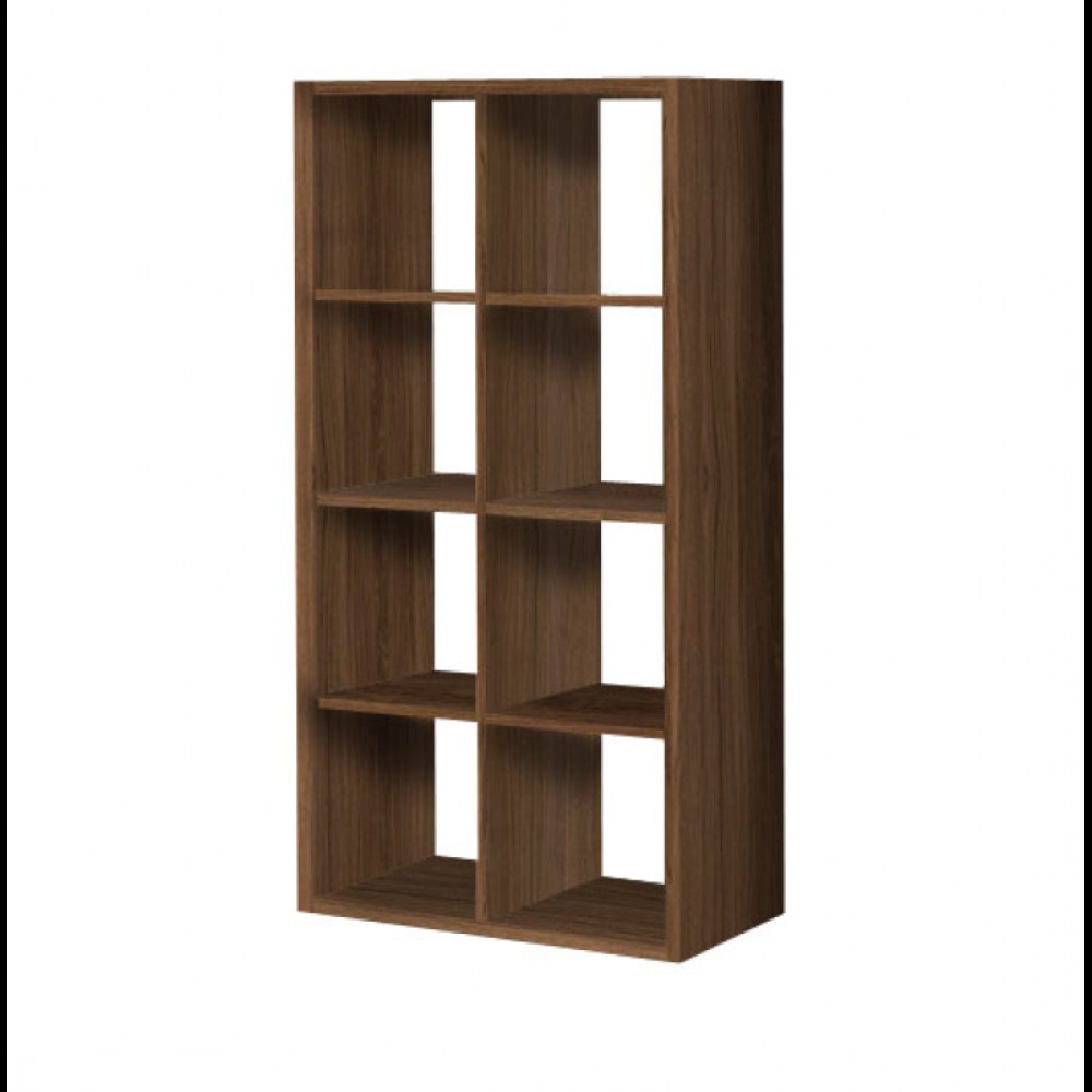Βιβλιοθήκη σε χρώμα καρυδί 75x35x145