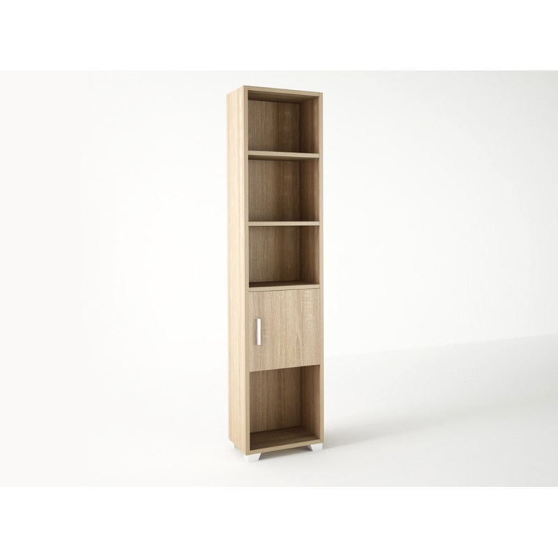 Βιβλιοθήκη σε χρώμα δρυς 40x30x180