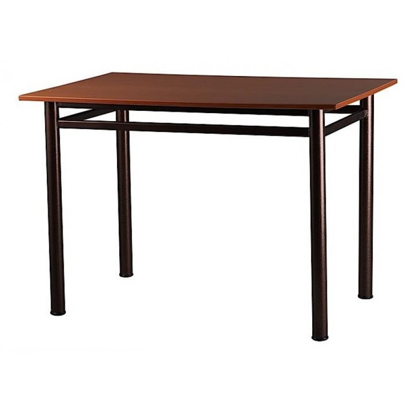 Τραπέζι "DINNER" σε καφέ/μαύρο χρώμα 100x60x77