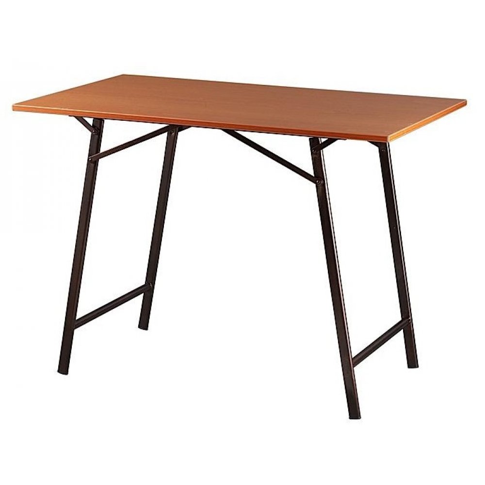 Τραπέζι μεταλλικό σε χρώμα μαύρο/καφέ 120x70x72