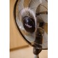 Ανεμιστήρας δαπέδου TURBO με ορθοστάτη τηλεχειριζόμενος σε μαύρο χρώμα 46” 80W