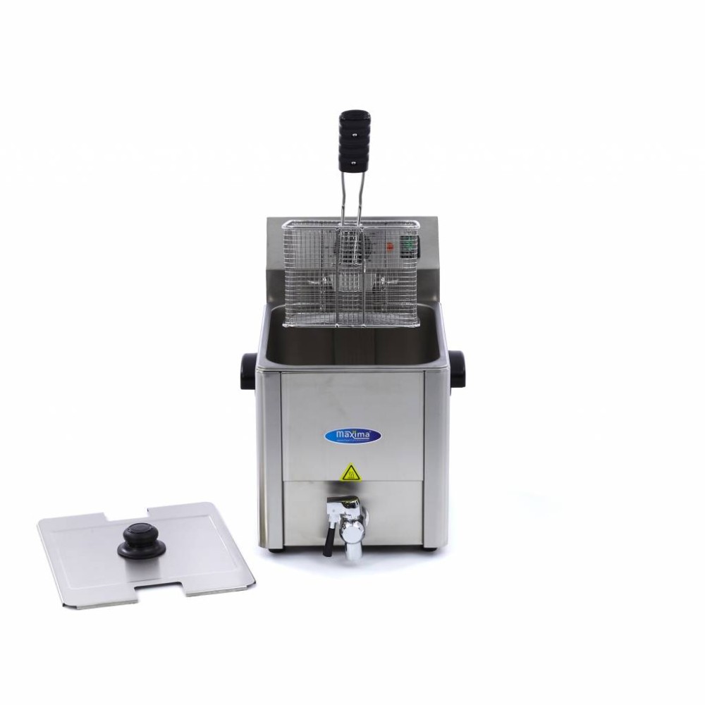 Deep Fryer - 8L - 1 Basket - with Drain Tap