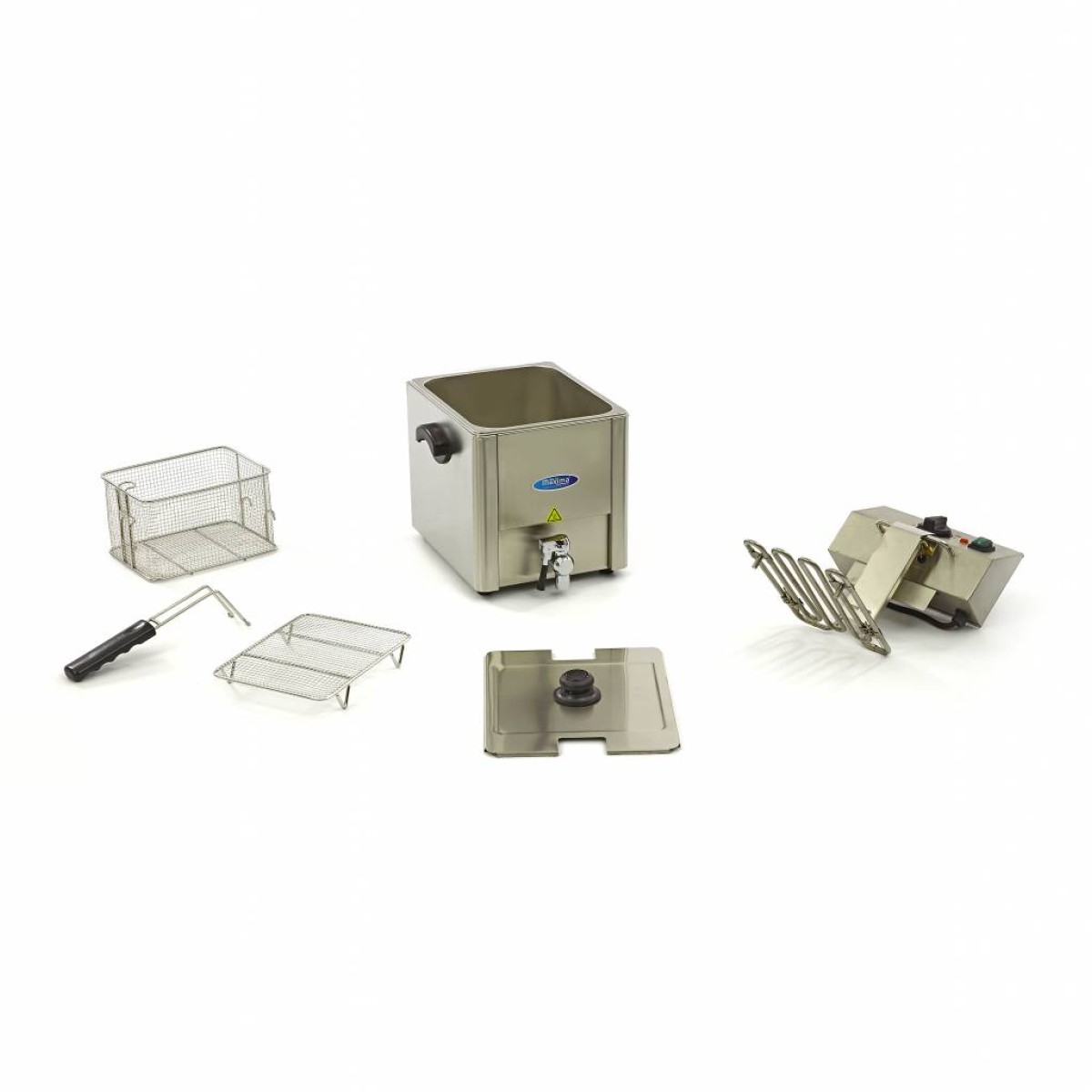 Deep Fryer - 8L - 1 Basket - with Drain Tap