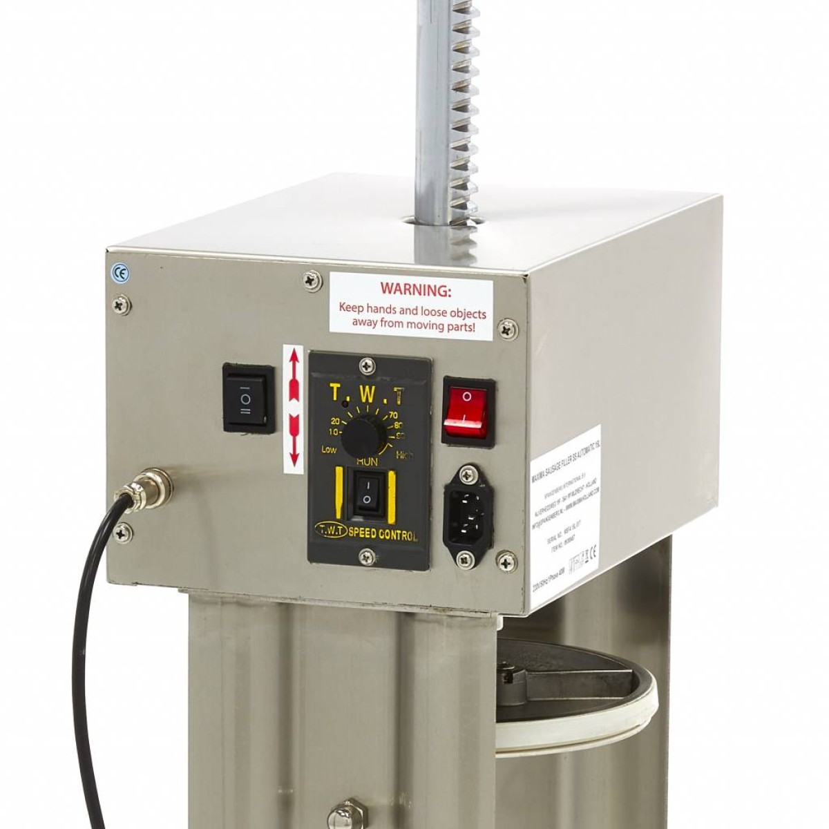 Sausage Stuffer - 15L - Automatic - Vertical - incl 4 Filling Tubes