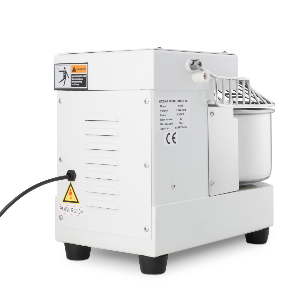 Dough Mixer - 8L - 4,5kg Dough - White