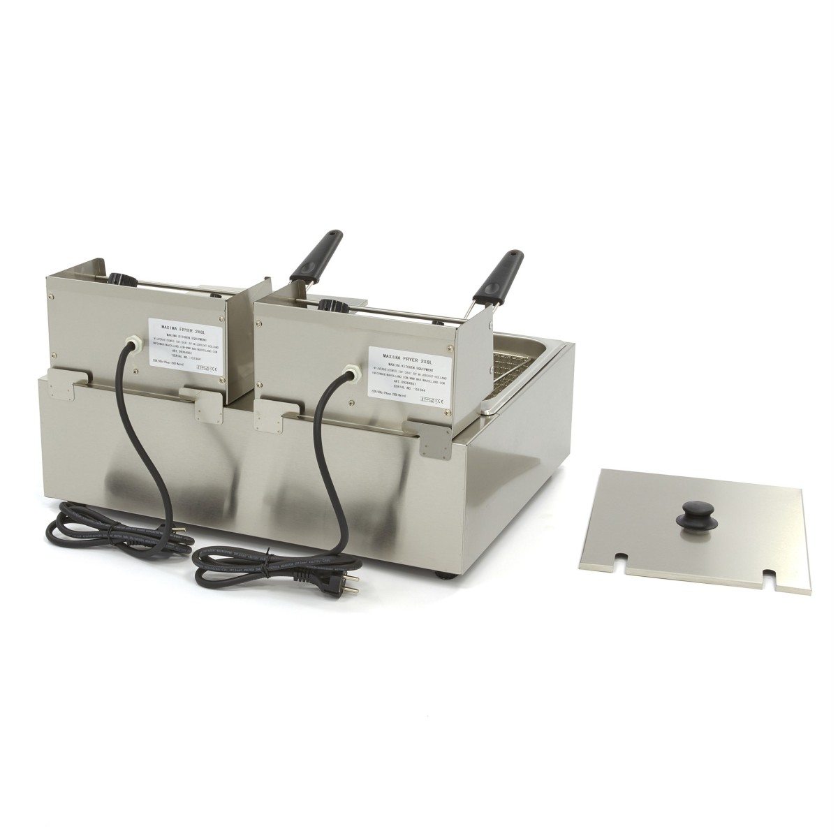 Deep Fryer - 2 x 6L - 2 Baskets - up to 2,4kg of Fries