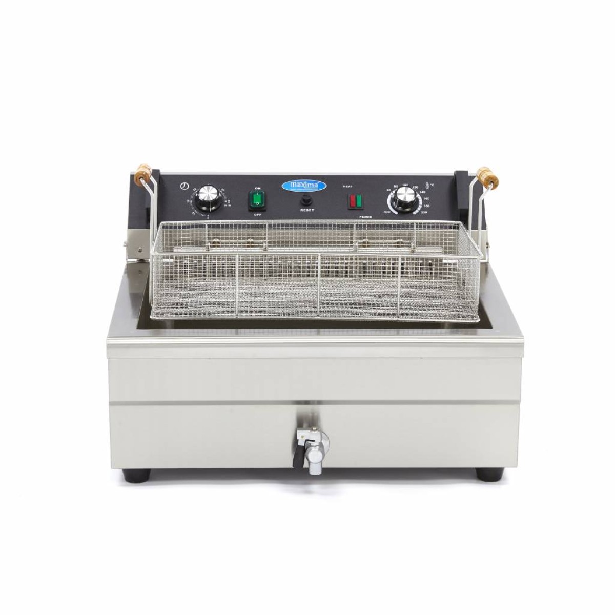 Deep Fryer - 20L - 1 Basket - with Drain Tap