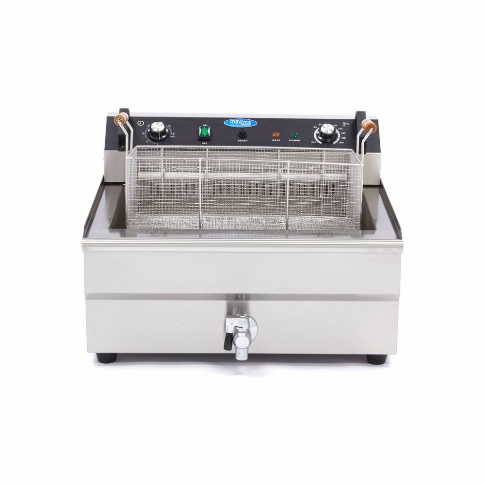 Deep Fryer - 30L - 1 Basket - with Drain Tap