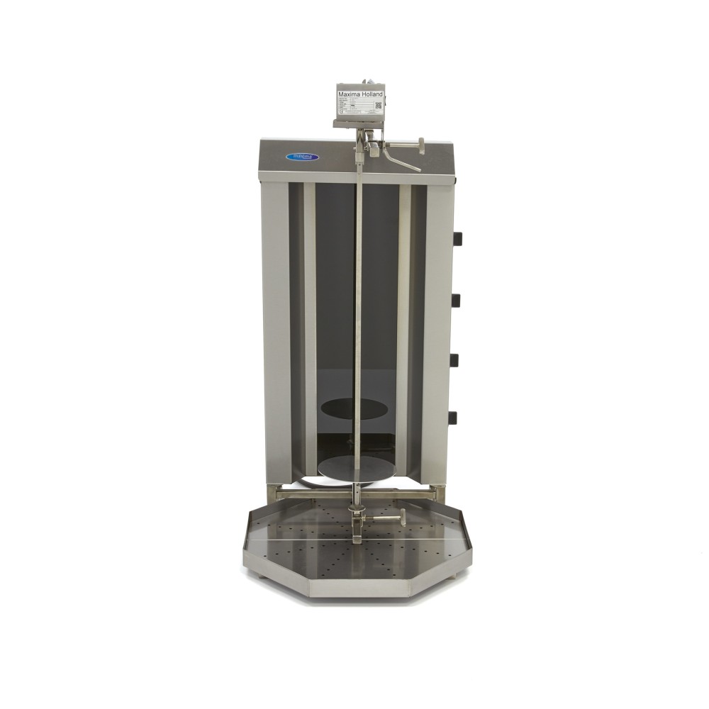 Kebab Grill - 4 Burners - 50kg Meat - Electric
