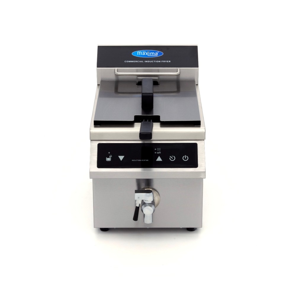 Deep Fryer - 8L - 1 Basket - Induction - with Drain Tap