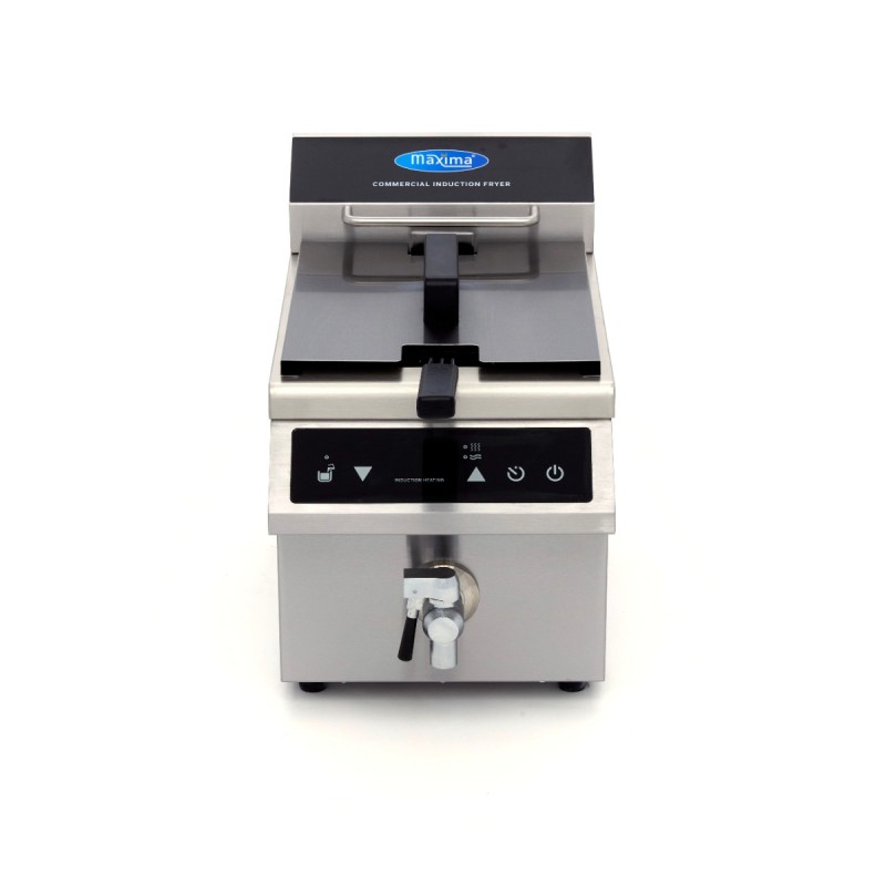 Deep Fryer - 8L - 1 Basket - Induction - with Drain Tap