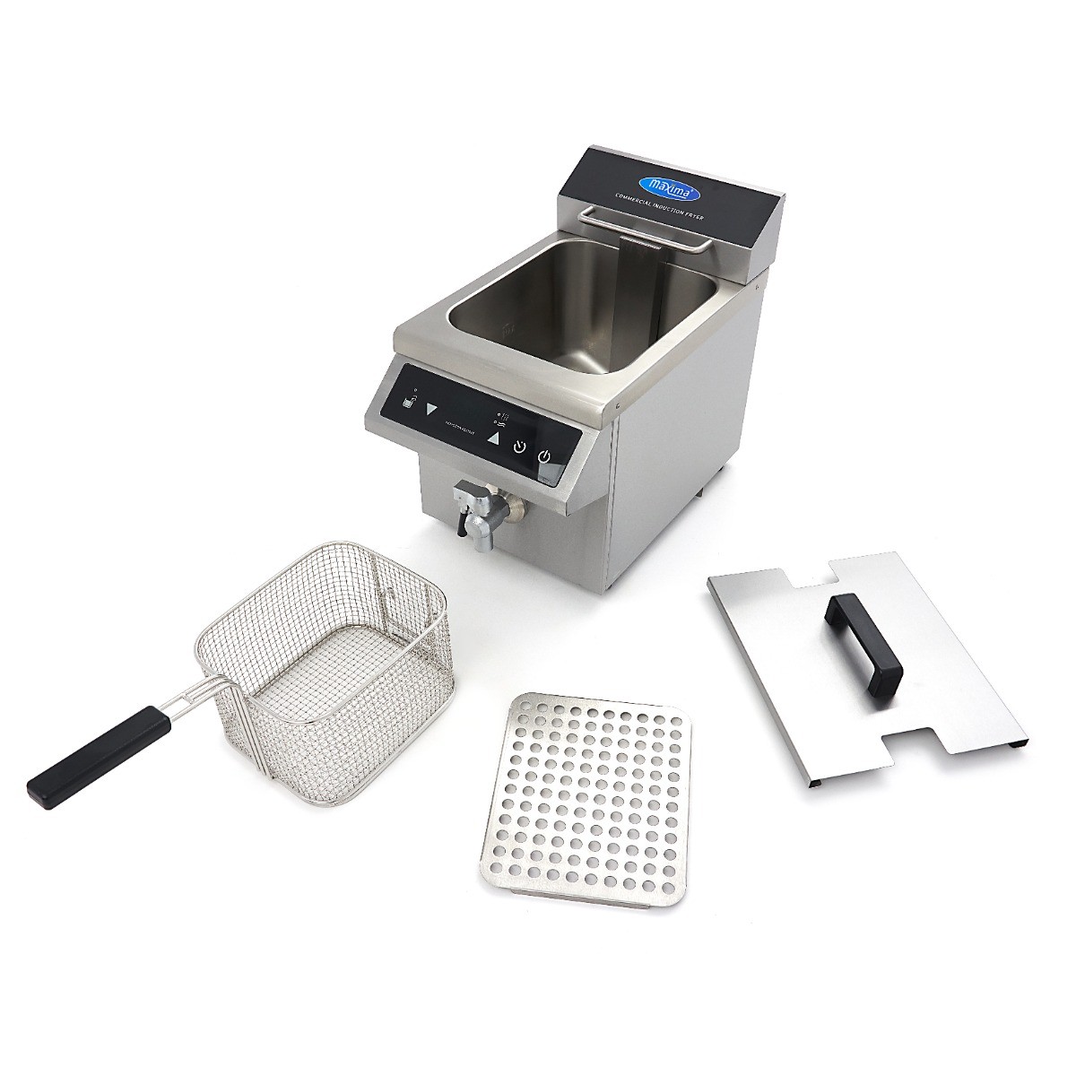 Deep Fryer - 8L - 1 Basket - Induction - with Drain Tap