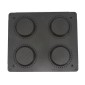 Tartlet Mould - Round - 124/100 mm - 4 pieces