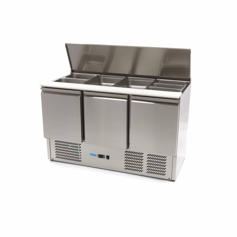 Saladette - 400L - 137cm - 3 Doors - incl Cutting Board