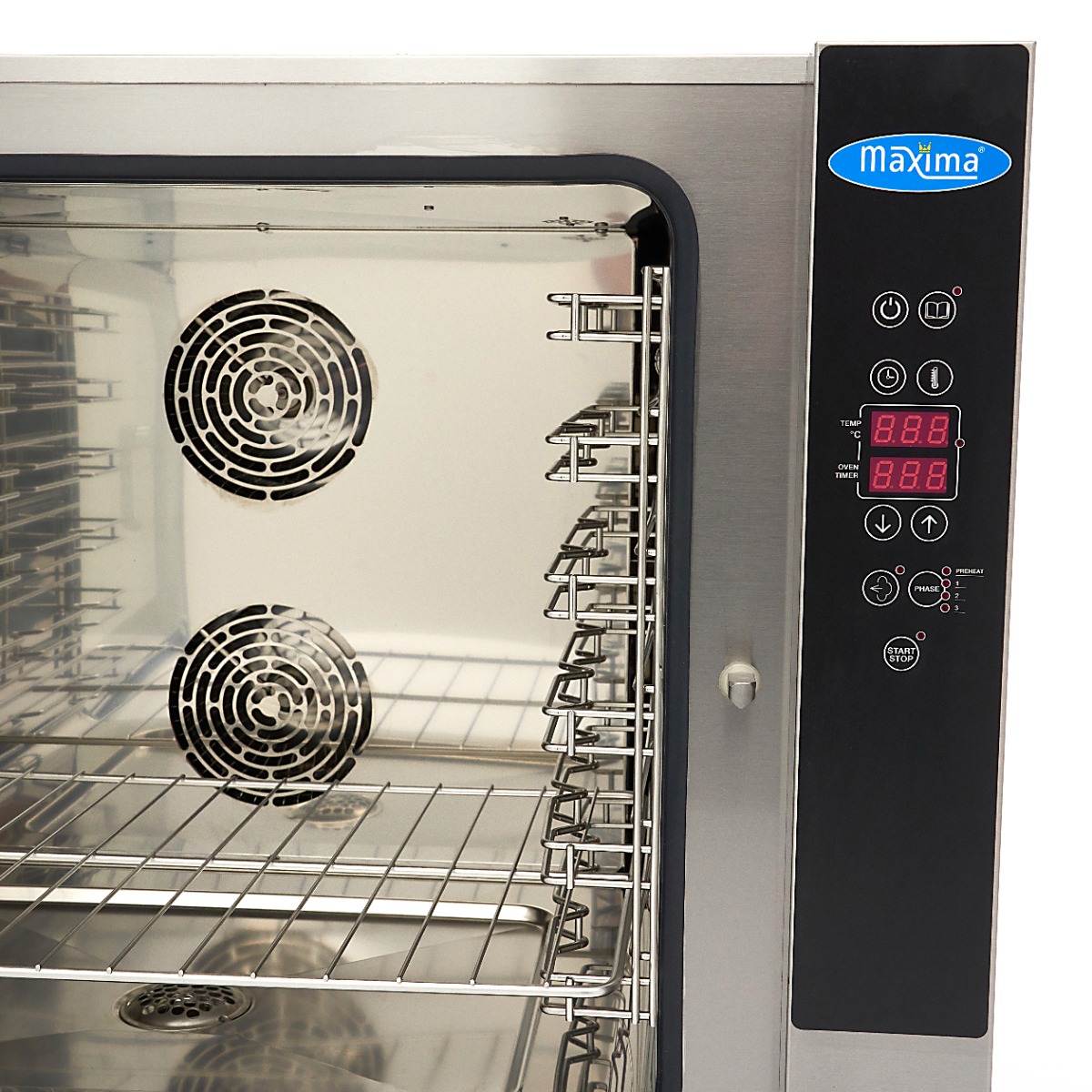 Combi Steam Oven - Fits 6 Trays (1/1 GN / 60 x 40cm) - Digital Display - 400V