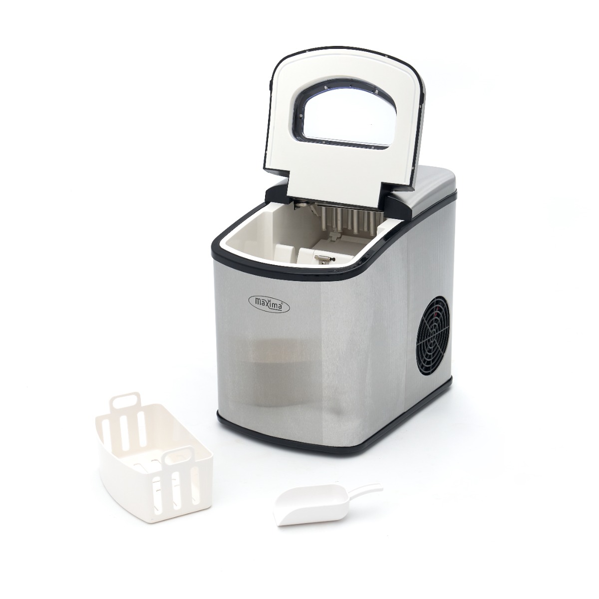Ice Machine - 10-12kg/day - Bullet Cubes - Air Cooled - Silver