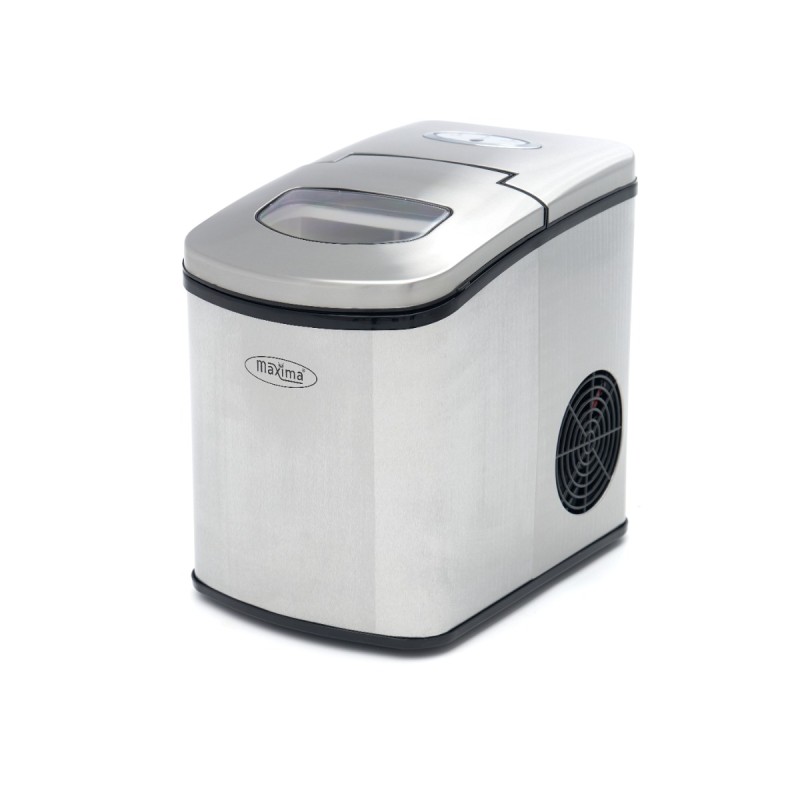 Ice Machine - 10-12kg/day - Bullet Cubes - Air Cooled - Silver