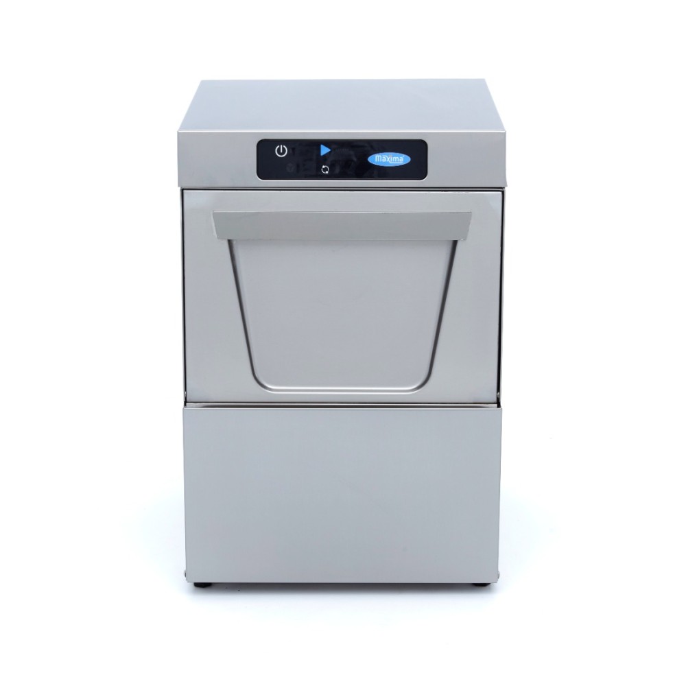 Glass Washer - 35 x 35cm - with Rinse Aid Pump - Digital Display - 230V