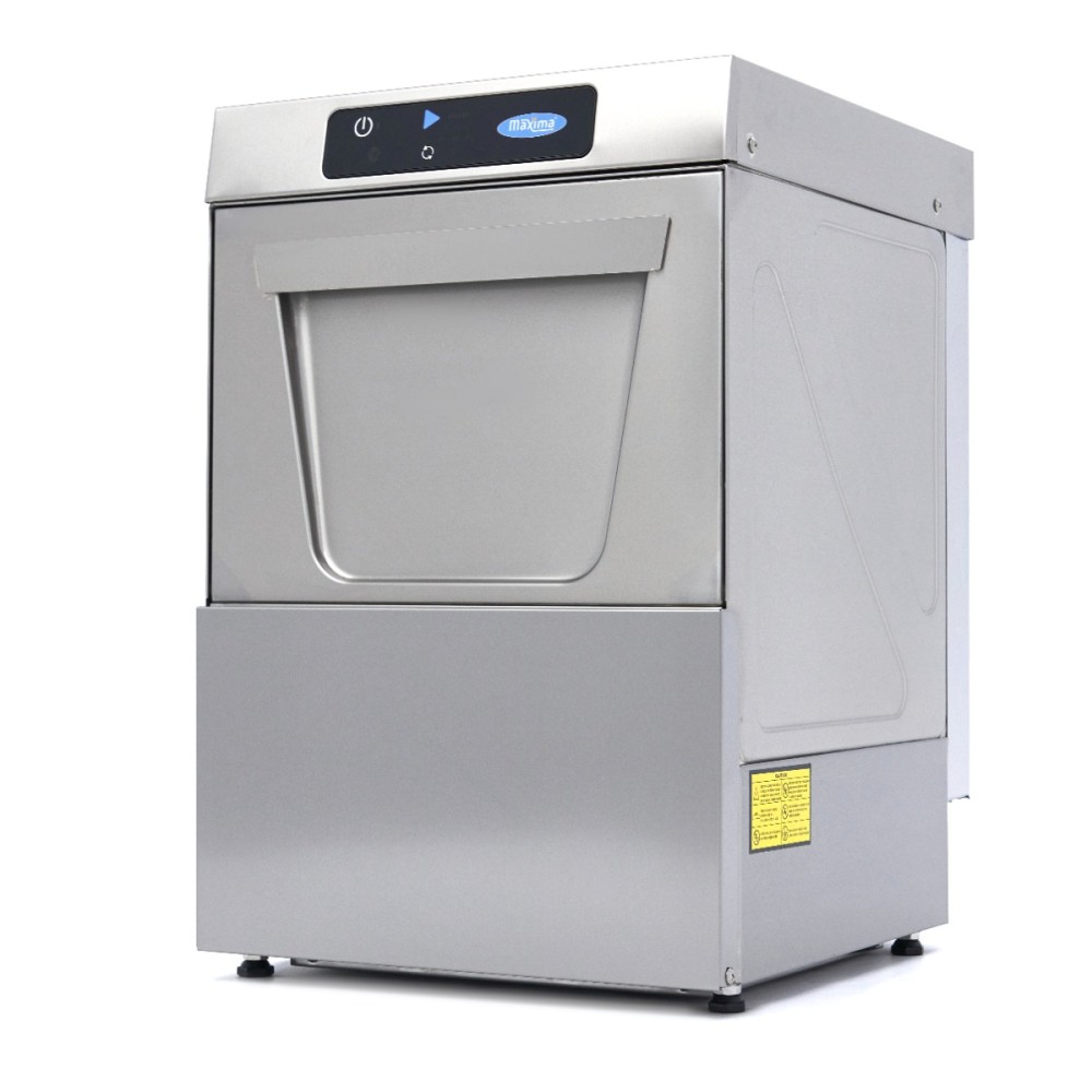 Glass Washer - 35 x 35cm - with Rinse Aid Pump - Digital Display - 230V