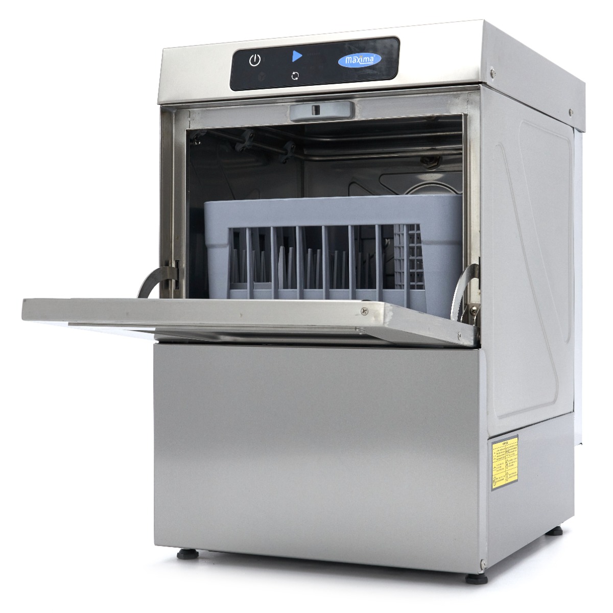 Glass Washer - 35 x 35cm - with Rinse Aid Pump - Digital Display - 230V