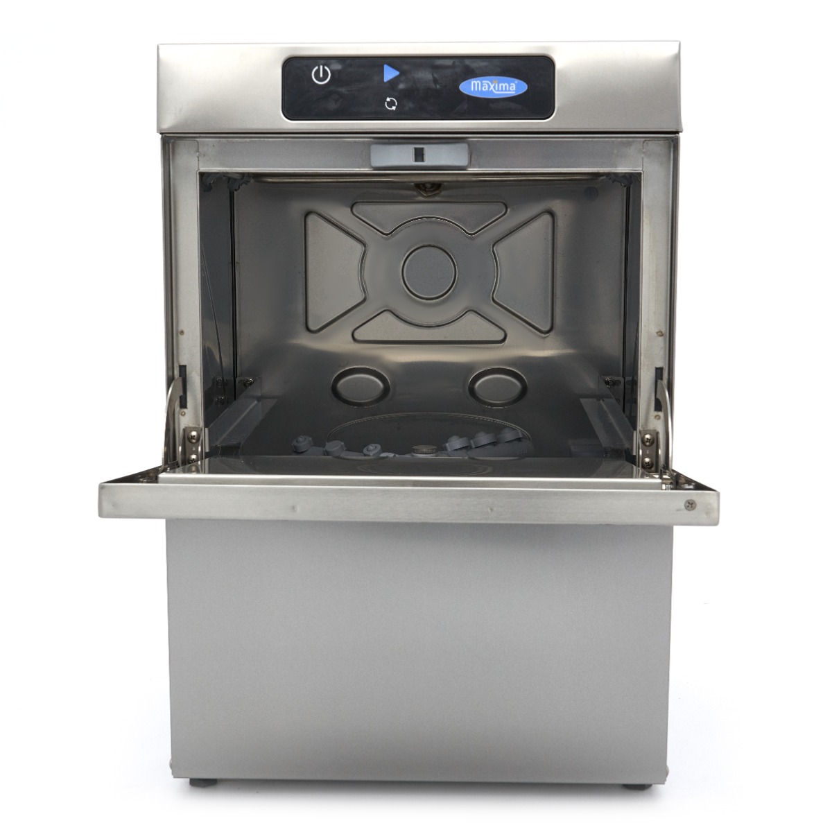 Glass Washer - 35 x 35cm - with Rinse Aid Pump - Digital Display - 230V