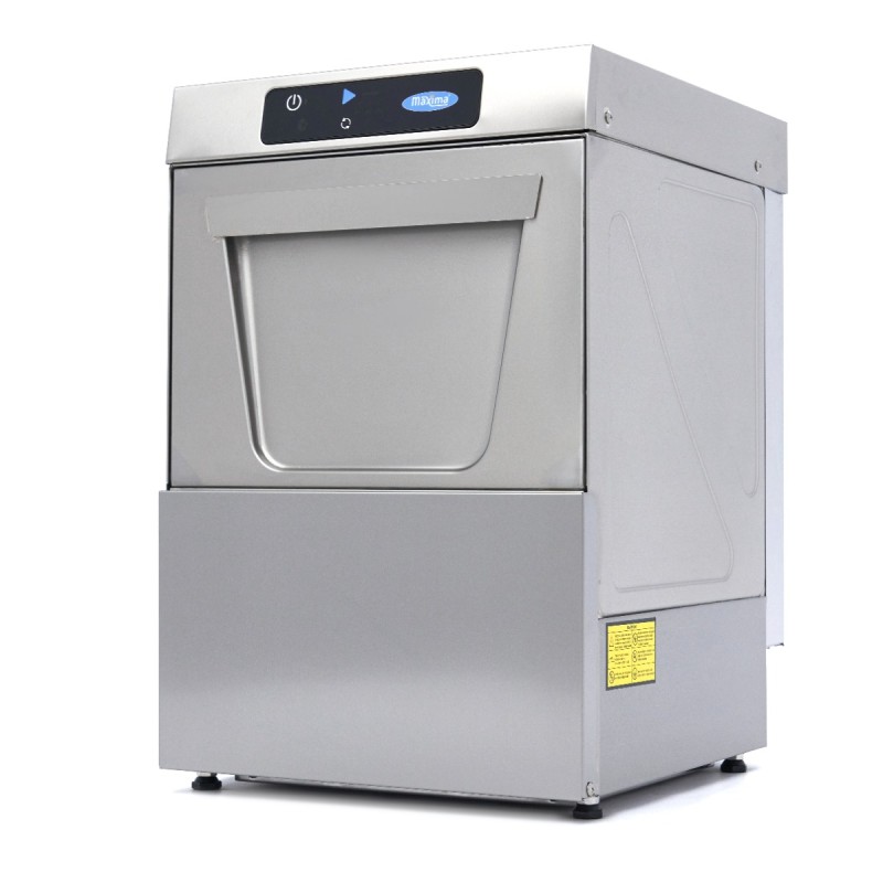 Glass Washer - 35 x 35cm - with Rinse Aid Pump - Digital Display - 230V