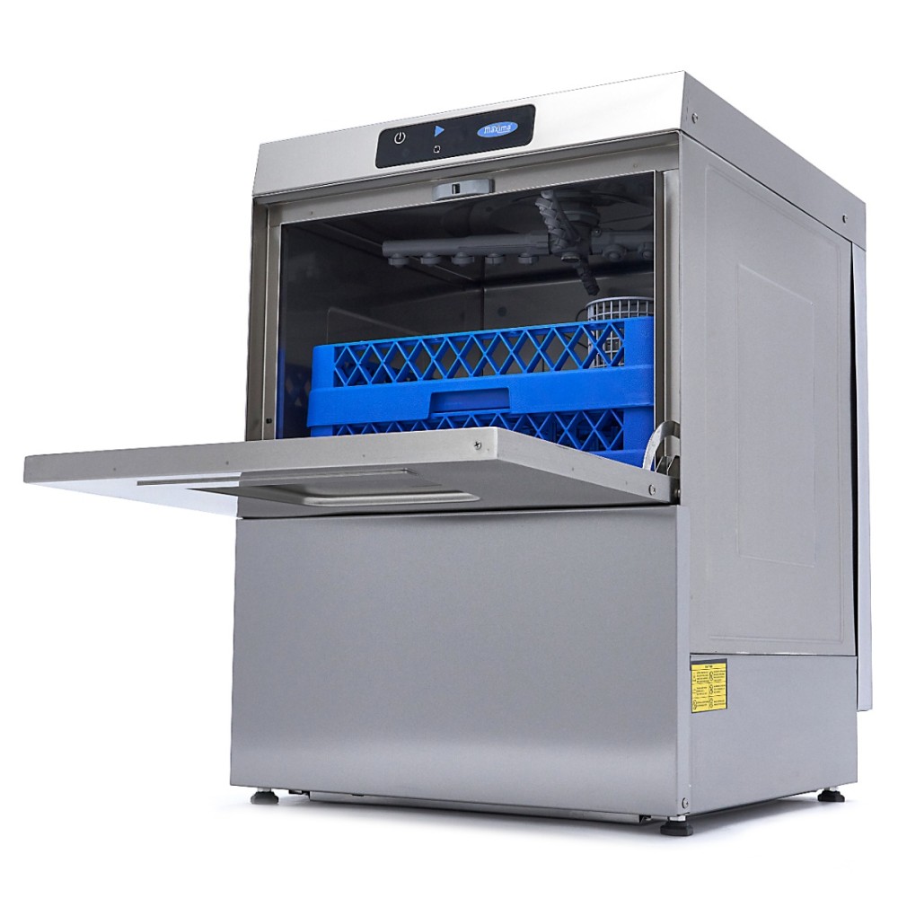 Undercounter Dishwasher - 50 x 50cm - with Rinse Aid Pump - Digital Display - 400V