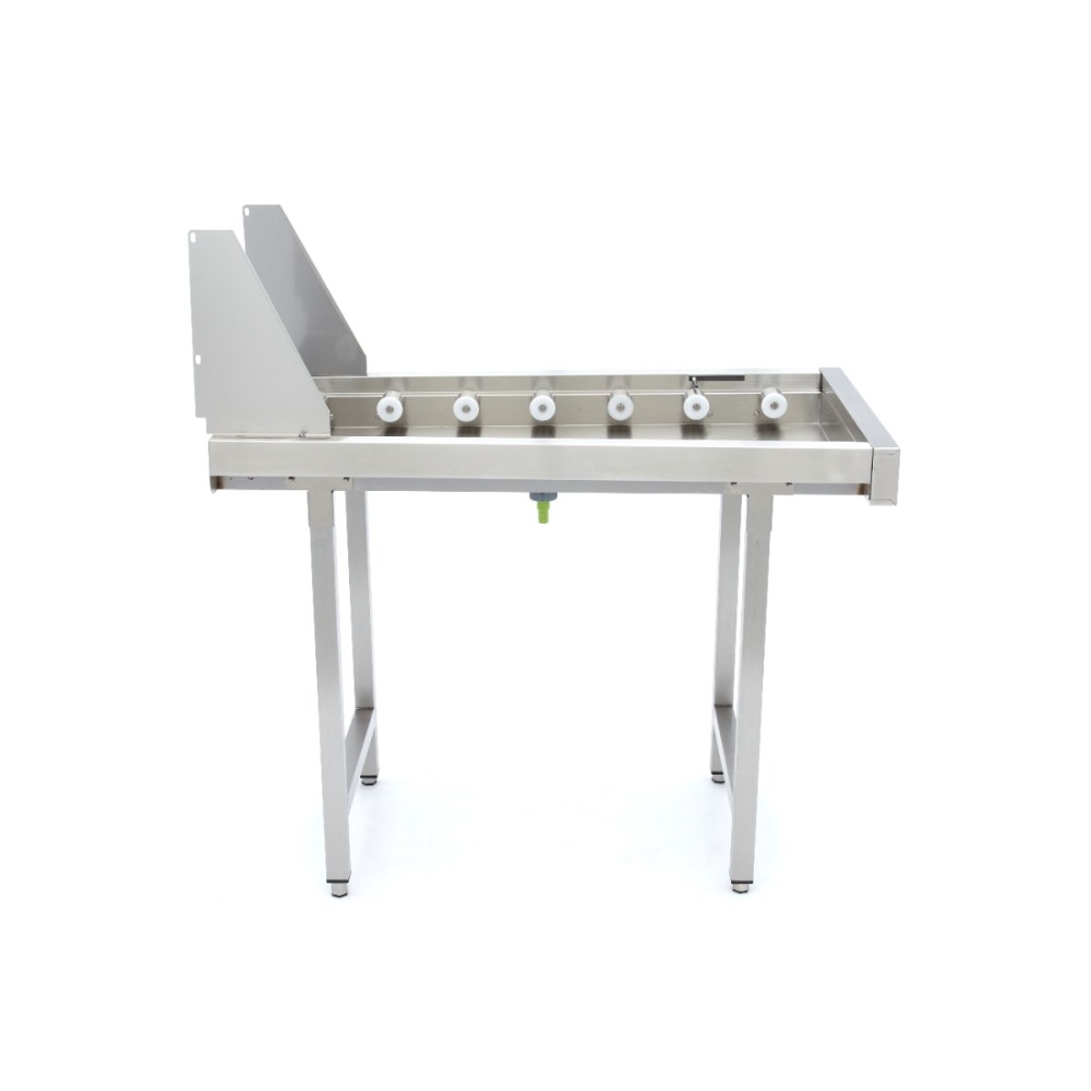 Stainless Steel Straight Roller Table - for Rack Conveyor Dishwasher