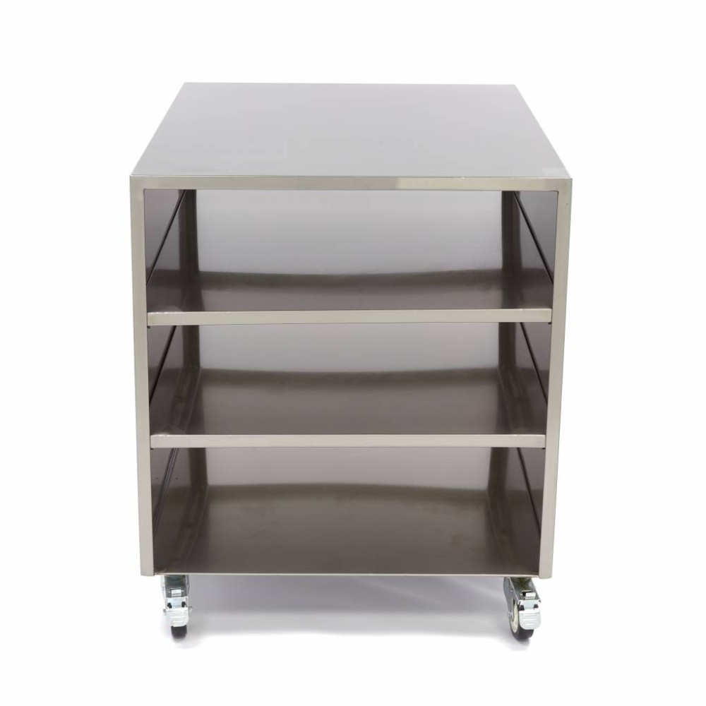 Stainless Steel Machine Table - 60 x 80cm - 120kg Load Capacity - on Wheels