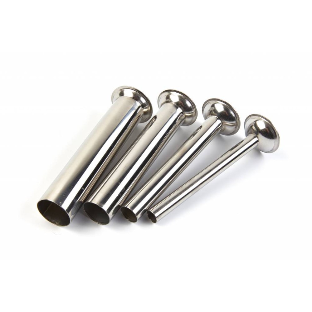 Sausage Filler Stainless Steel Tubes - Set of 4 Pieces