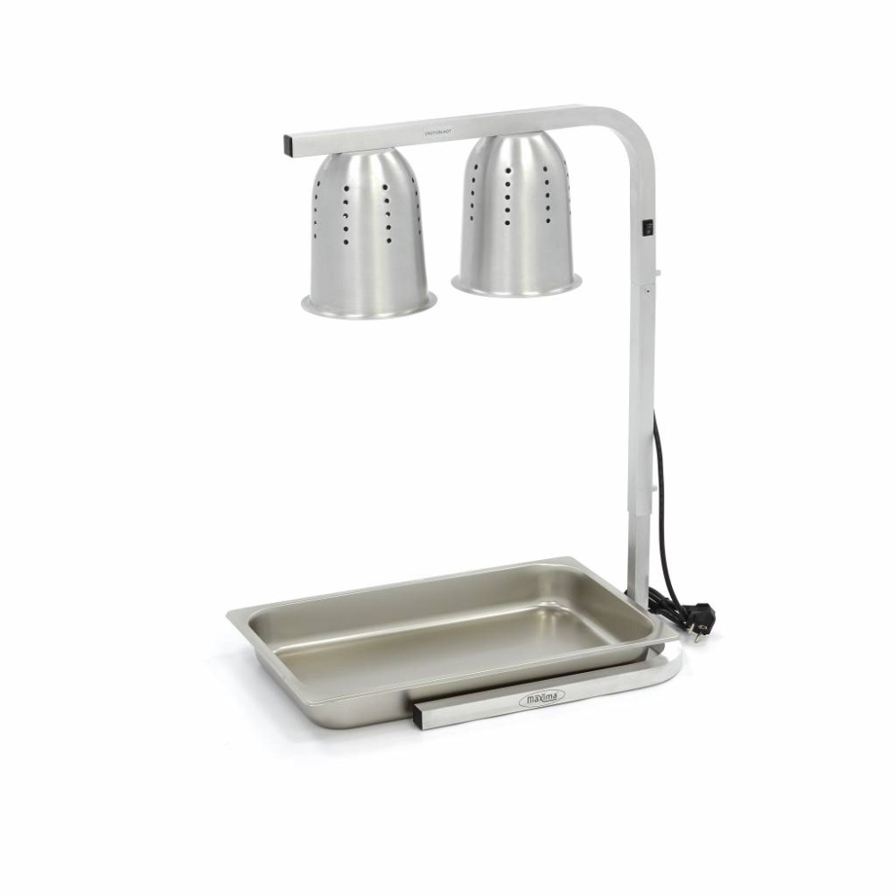 Heating Lamp - 2 Lamps - incl 2 Lamps and 1 x 1/1 GN Container