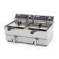 Deep Fryer - 2 x 16L - 2 Baskets - with Drain Tap