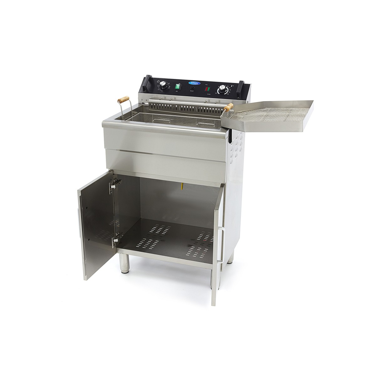 Deep Fryer - 30L - 1 Basket - with Drain Tap and Stand