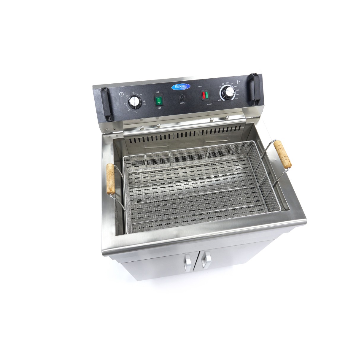 Deep Fryer - 30L - 1 Basket - with Drain Tap and Stand