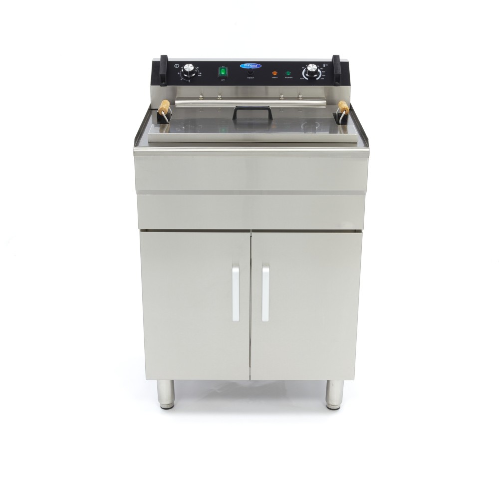 Deep Fryer - 35L - 1 Basket - with Drain Tap - 400V