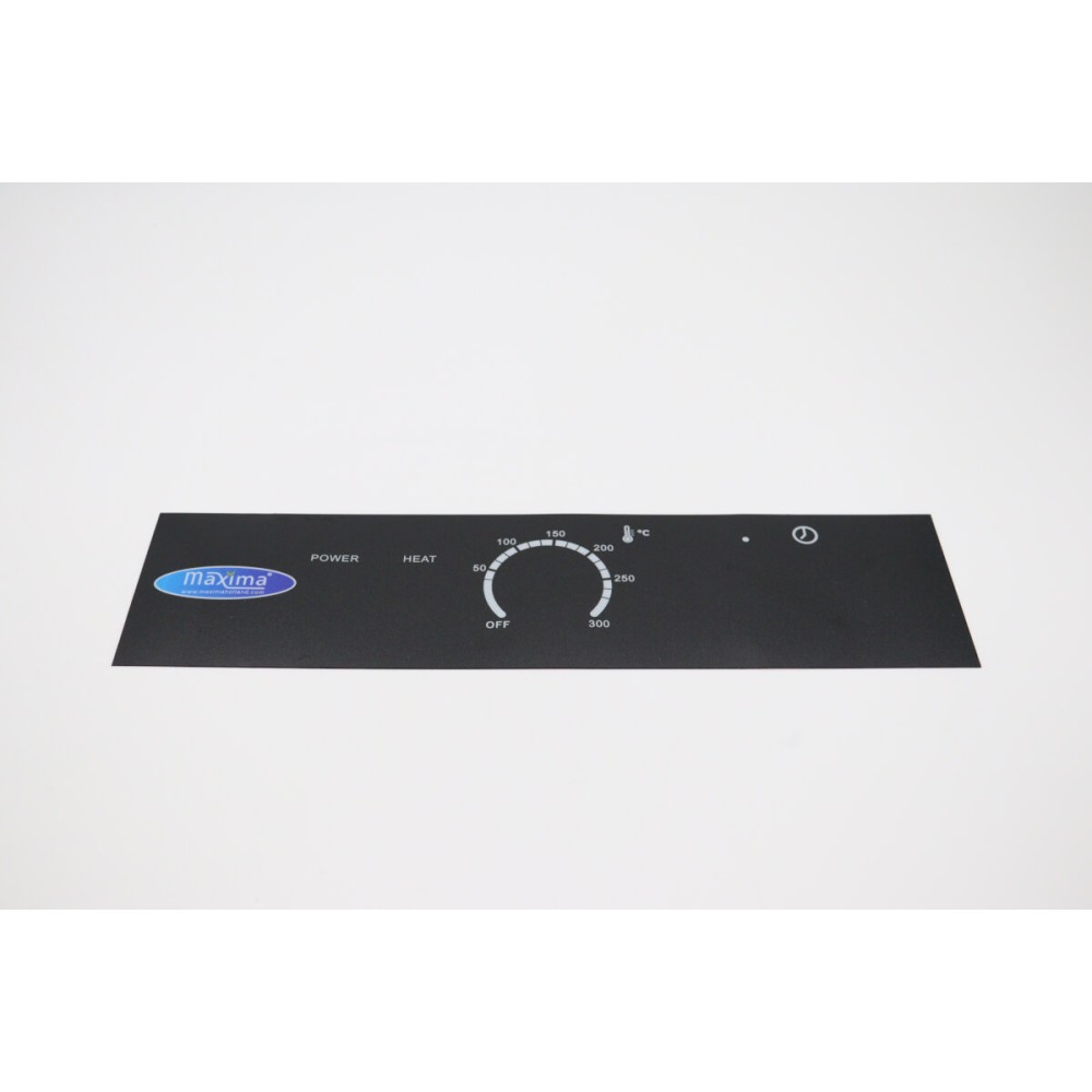 WAFFLE MAKER BRUSSELS 5X3 - Control Panel Sticker