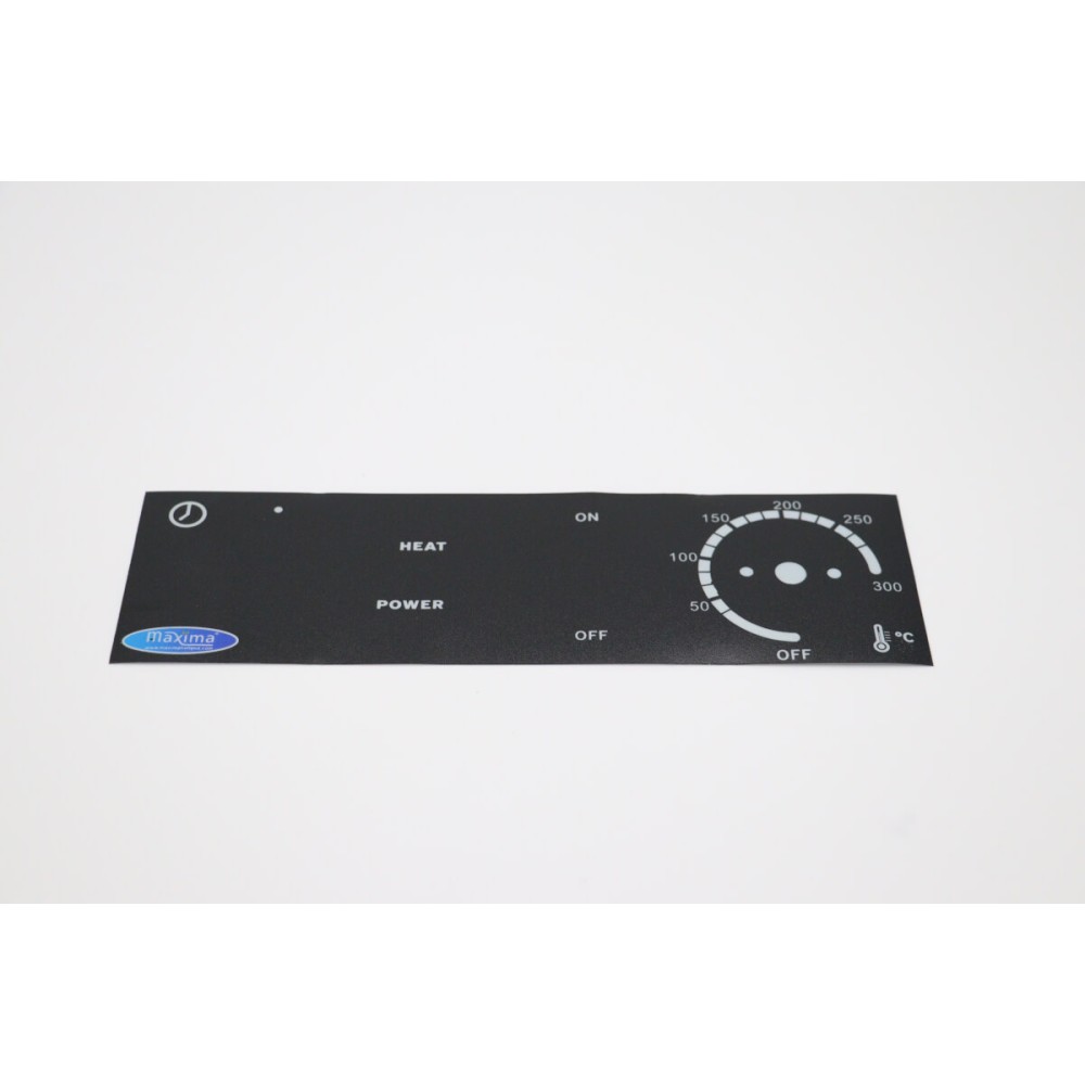 WAFFLE MAKER HEART SINGLE - Control Panel Sticker