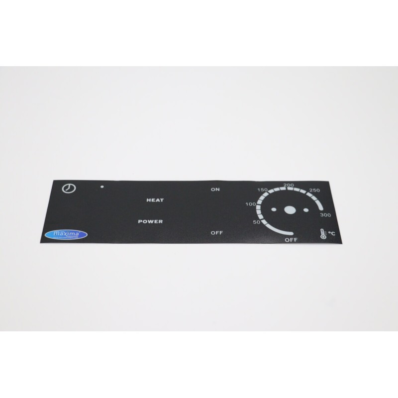 WAFFLE MAKER HEART SINGLE - Control Panel Sticker