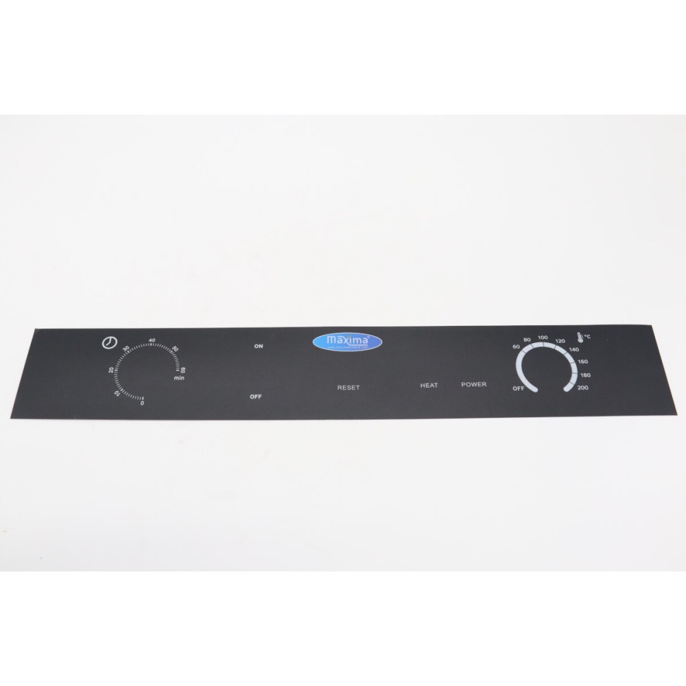 FRYER 1X30L - Control Panel Sticker