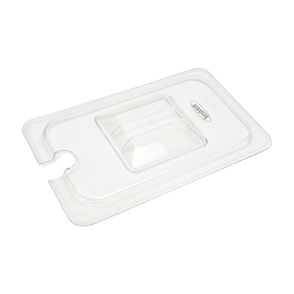 Gastronorm Lid - 1/4 GN - Polycarbonate - with Recess