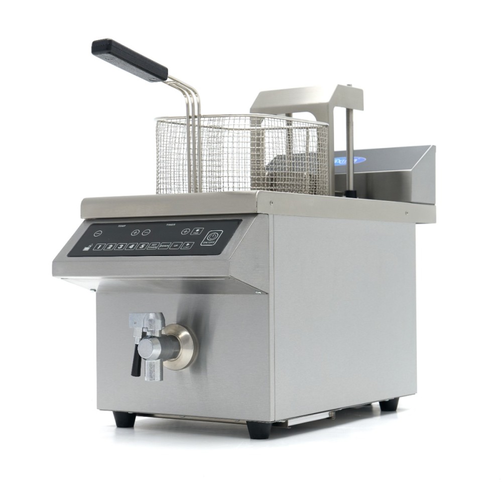 Deep Fryer - 8L - 1 Basket - Induction - Lift System - with Drain Tap